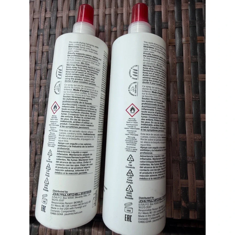 2 Pack Paul Mitchell Flexible Style Fast Drying Sculpting Spray 16.9oz 500ml New
